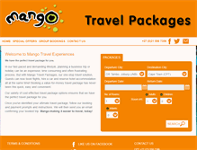 Tablet Screenshot of flymangotravel.com